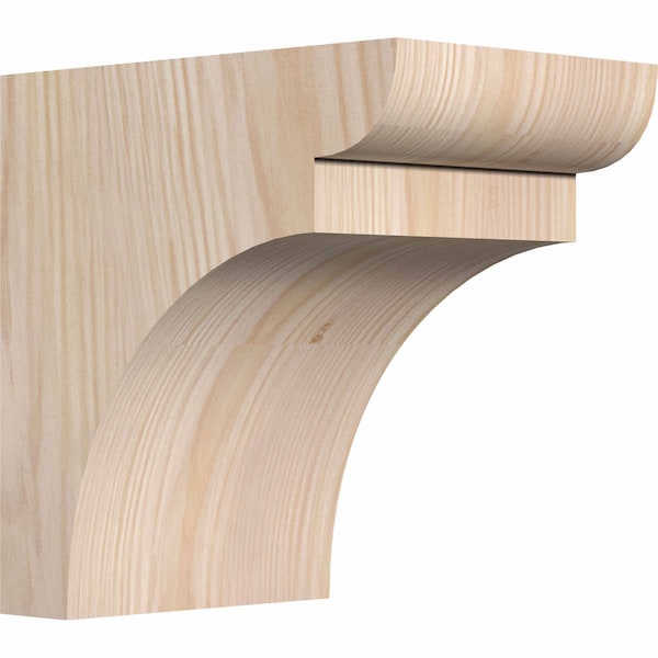 Ekena Millwork Yorktown Smooth Corbel, Douglas Fir, 5 1/2"W x 8"D x 8"H COR06X08X08YOR00SDF - main